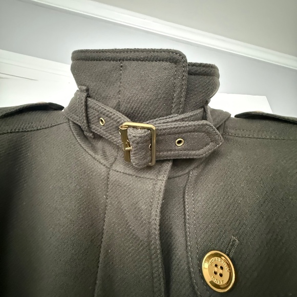 Authentic Burberry Brit Rushfield Rushmore Rushworth Wool Trench Coat, Size 10 - Picture 7 of 16